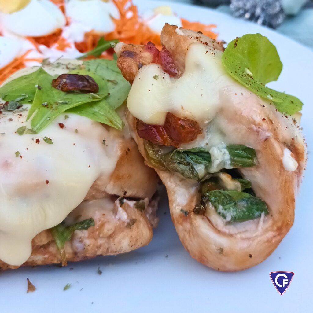 Rolls de Pollo hechos en parrilla eléctrica